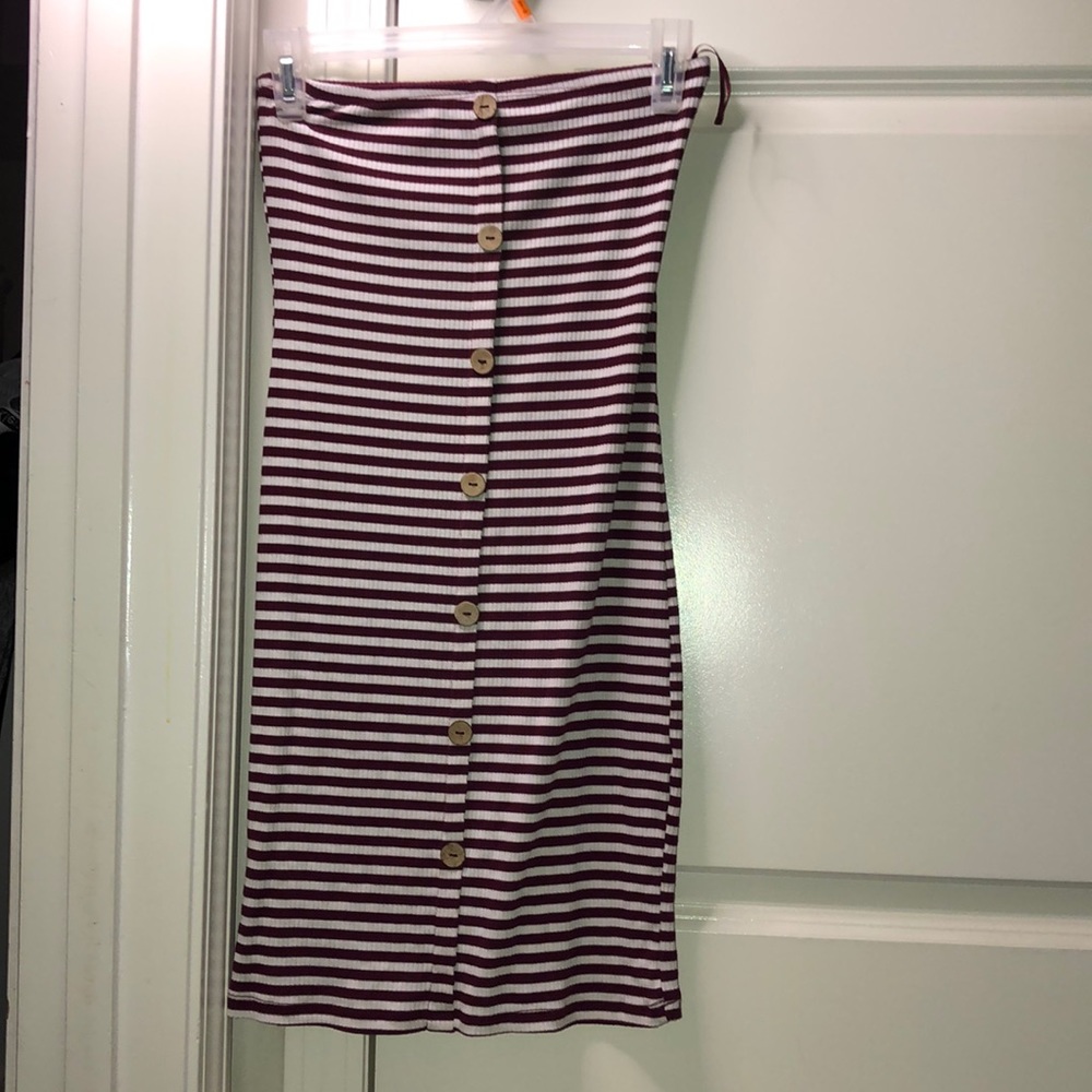 Stripped tube dress